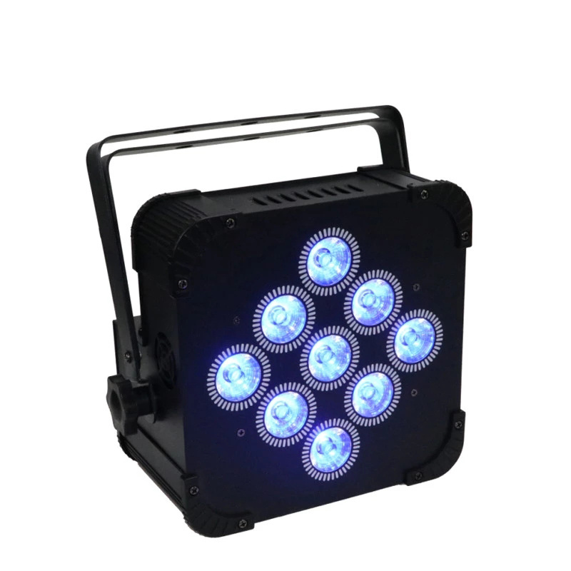 9X18W 6in1 Wireless DMX Uplight Battery Operated Wifi  Remote Control DJ LED Par Can Wash Light Disco Wedding Uplight