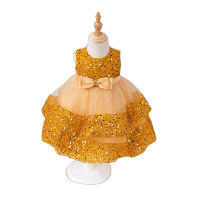 Elegant Children Sequin Tutu Princess Dress For Girls Birthday Party Dresses Fancy Toddler Kids Wedding Ball Gown