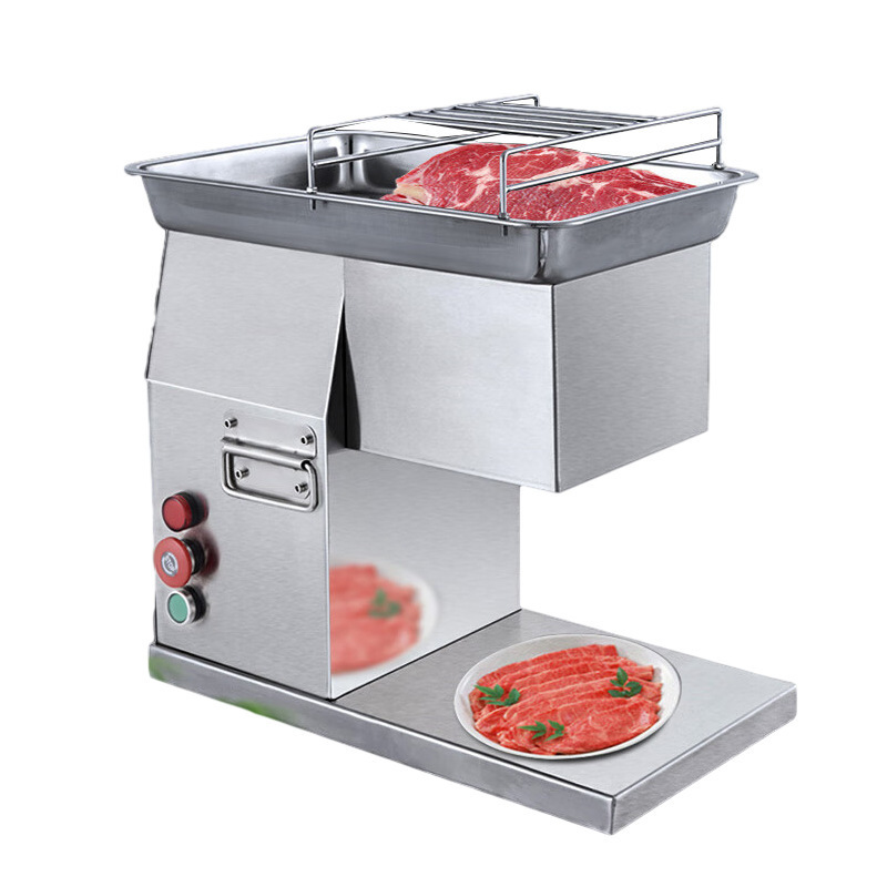 Small Automatic Meat Slicer Mincer Grinder Dicer 47KG Tabletop Electric Meat Cutter portable