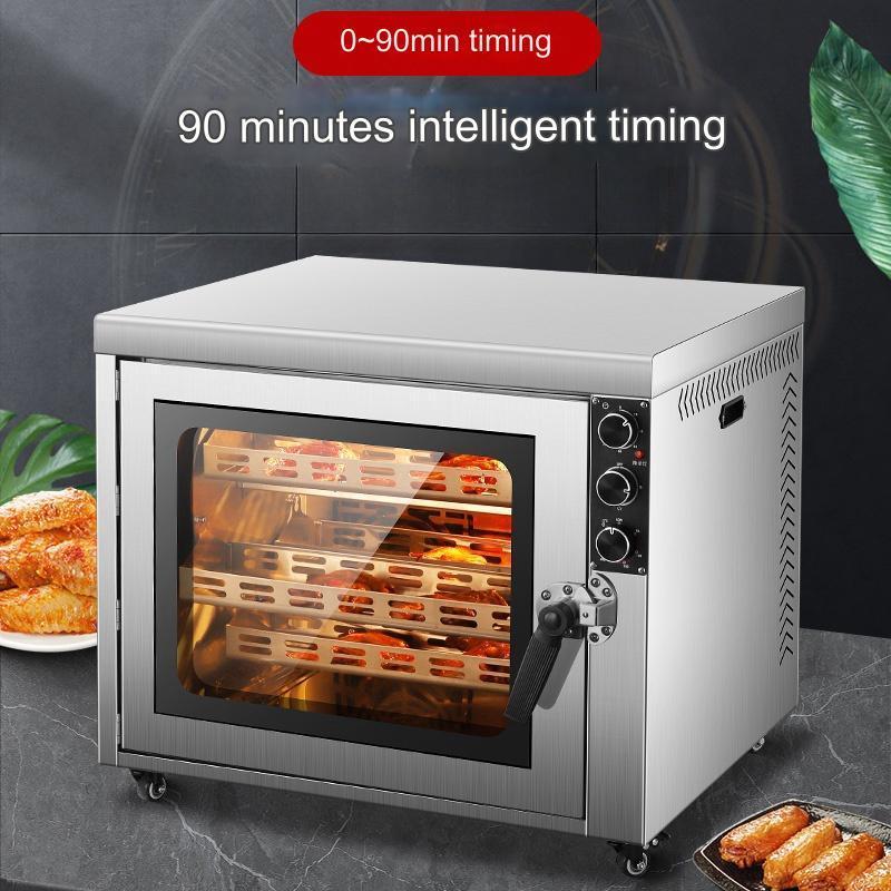 Efficient small fully automatic electric heating Chicken Rotisserie Grill electric rotary chicken grill machine