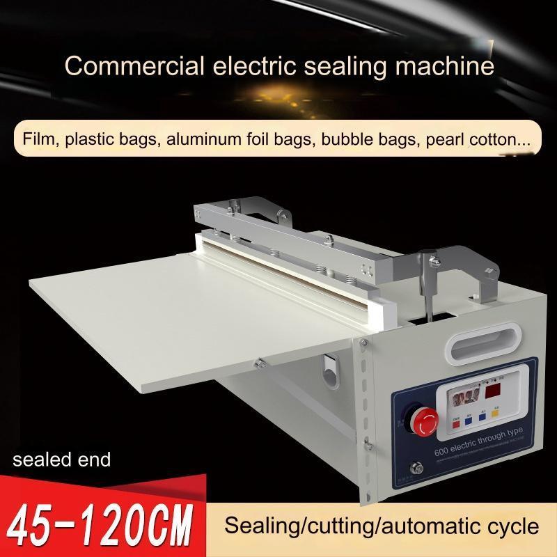 Heat Sealer Weight 30KG Continuous Heat Sealing Machine Sealing Length 450mm Seals Plastic Water Plastic Bag Machine Film Sealer