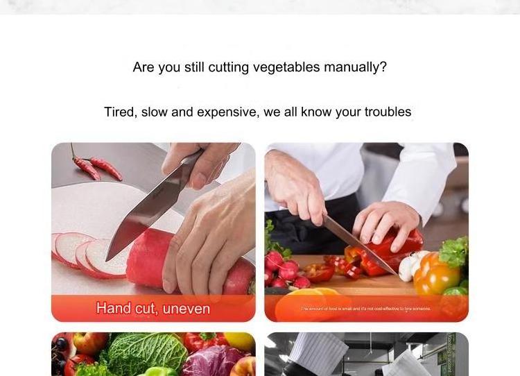 vegetable chopper slicer dicer Easy to operate Voltage220/380V Material 201 stainless steel vegetable chopper food chopper green