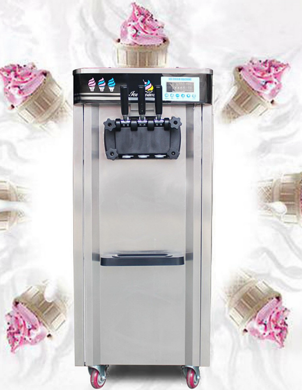 25L Large Capacity Soft Ice Cream Machine Commercial Soft Ice Cream Machine for Sale Stainless Steel Frozen Yogurt Machine