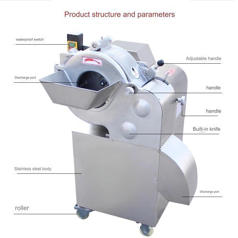 multifunctional vegetable cutter One machine for multiple purposes Power 0.75KW Efficient and fast electric vegetable cutter