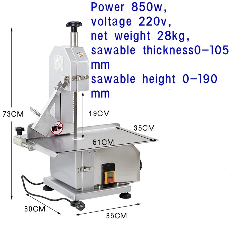 horizontal meat thin slicer material is stainless steel sawing thickness 0-105mm home electric meat slicer