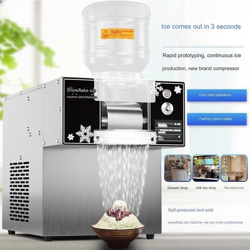 Commercial small ice cream machine Korean Flake Snow Ice Shaver Machine Automatically Electric Ice Shaving Machine