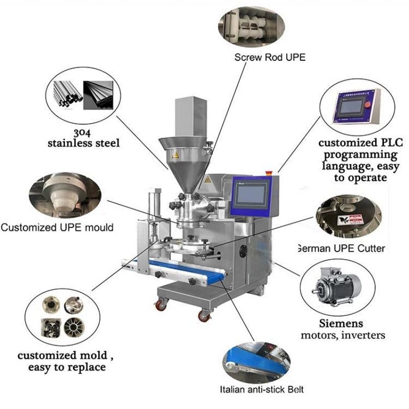 High Quality encrusting machine automatic 220V  maamoul cookie Mochi encrusting and forming machine