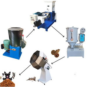 China Famous Pet Factory Animal Dog Cat Catfish Shrimp Tilapia Feed Pellet Extruder Floating Fish Food Machinesell