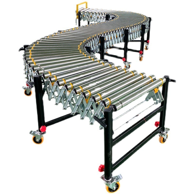 high qualityFlexible Gravity Roller ConveyorStrong load-bearing capacity conveyor belt  sell like hot cakes