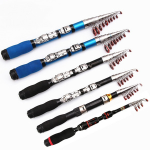 R Hot sale cheap fishing rod blanks 1.0/1.2/1.5/1.7/1.9/2.1/2.3M heavy duty fishing rod Portable Mini Fishing Rod