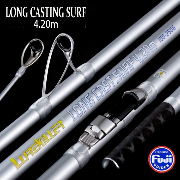 R LUREKILLER Surfing Rod 4.20m Long Casting Japan Fuji Ring and Reel Seat Freshwater & Saltwater Fishing Rods