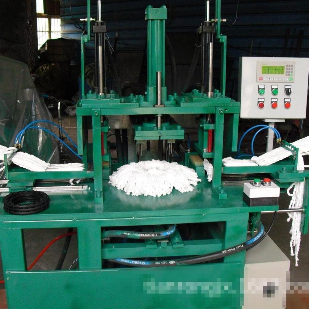 cleaning mop  triangle or round for floor cleaning Automatic Yarn Twisting Machine 360 easy life Floor Mop head making Machine