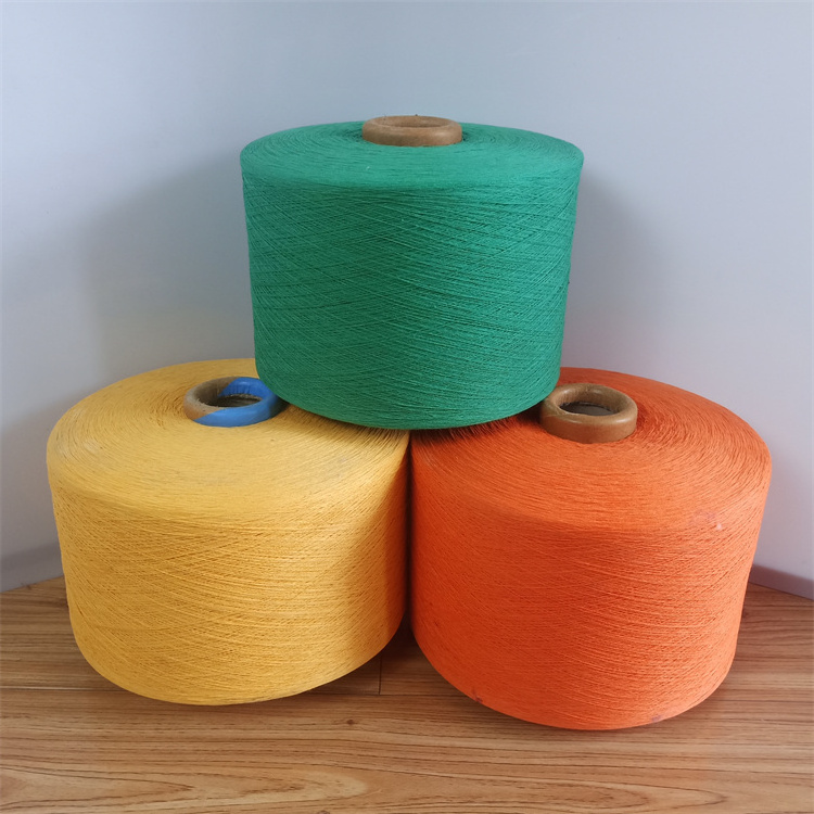 High Quality Recycling Knitted Yarn Custom Recycled Oe Cotton Blended Circular Machine Knitting Yarn 30s Sock Yarn