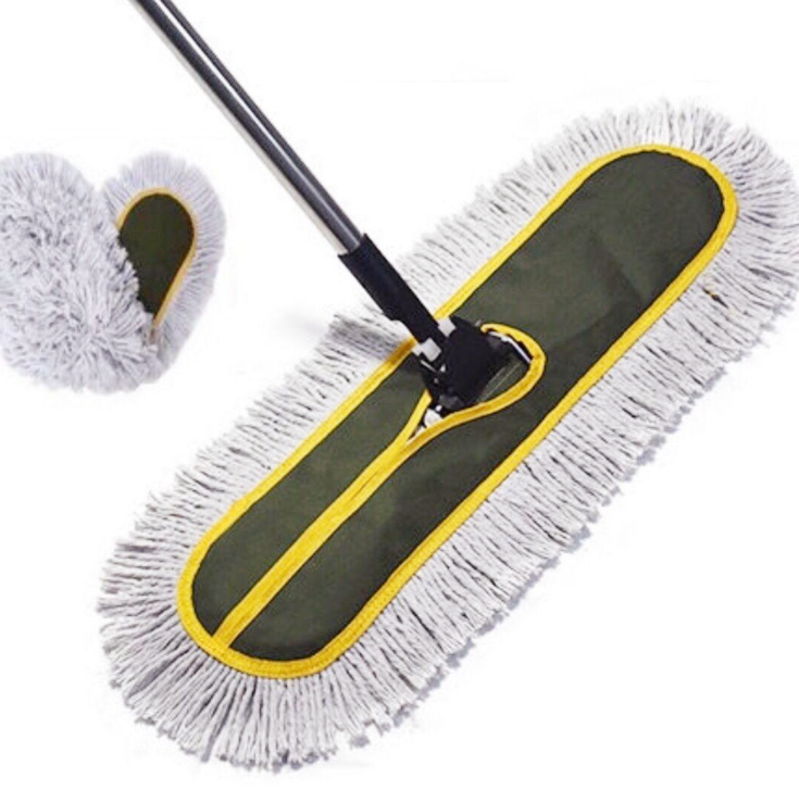 Industrial Household Indoor Floor Cleaning Mop Magic Cotton Dust Mop Flat Mop For Hotel/hospital Easing Cleaning