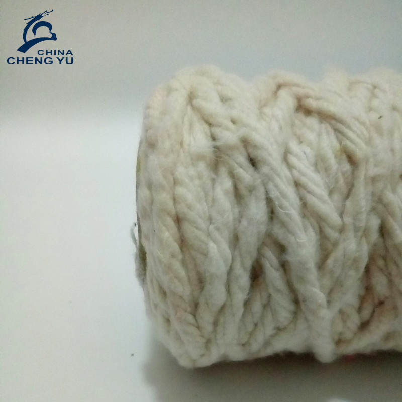 wholesale eco-friendly cheap regenerated 100 cotton twisted yarn for types of cleaning mop