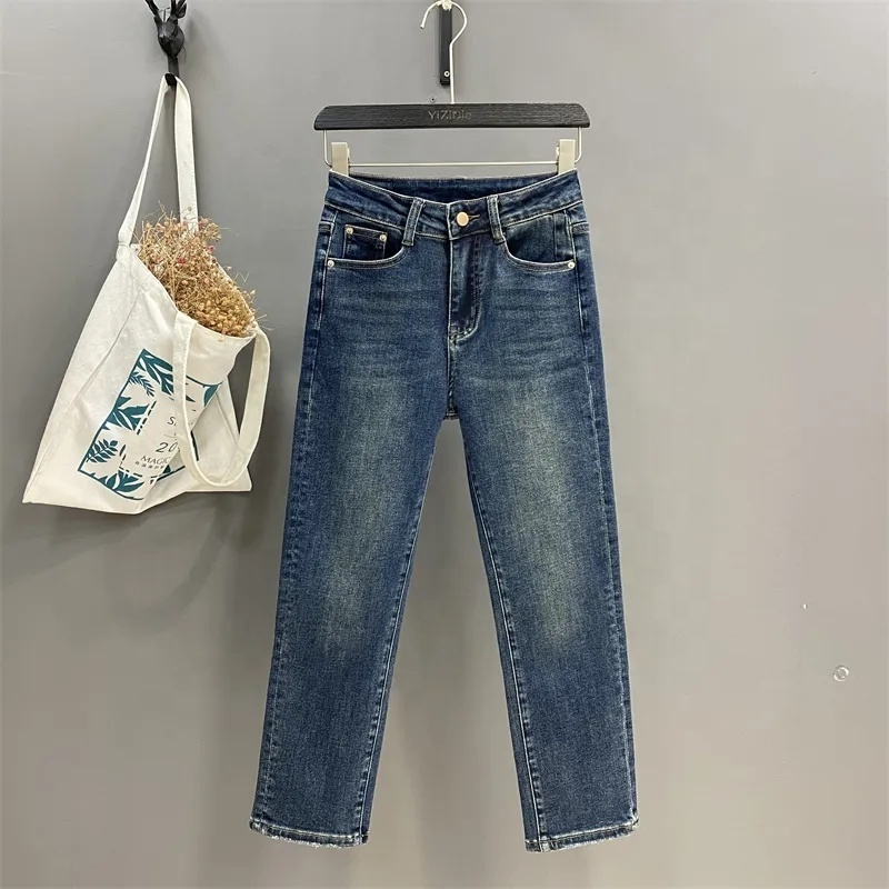 Apparels Ladies Skinny Denim Cotton Stretch Jean Chinese Stock Lot women's trousers fashion ladies jean