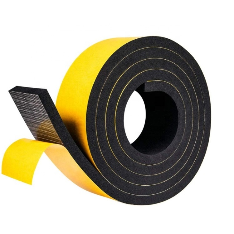 Outstanding high density sound insulation Mesh Adhesive EPDM foam rubber sealing strip