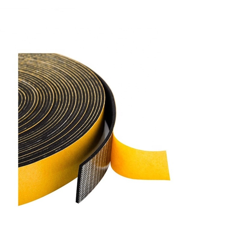 door window foam sticky tape roll CR neoprene rubber sealing strip for refrigerator