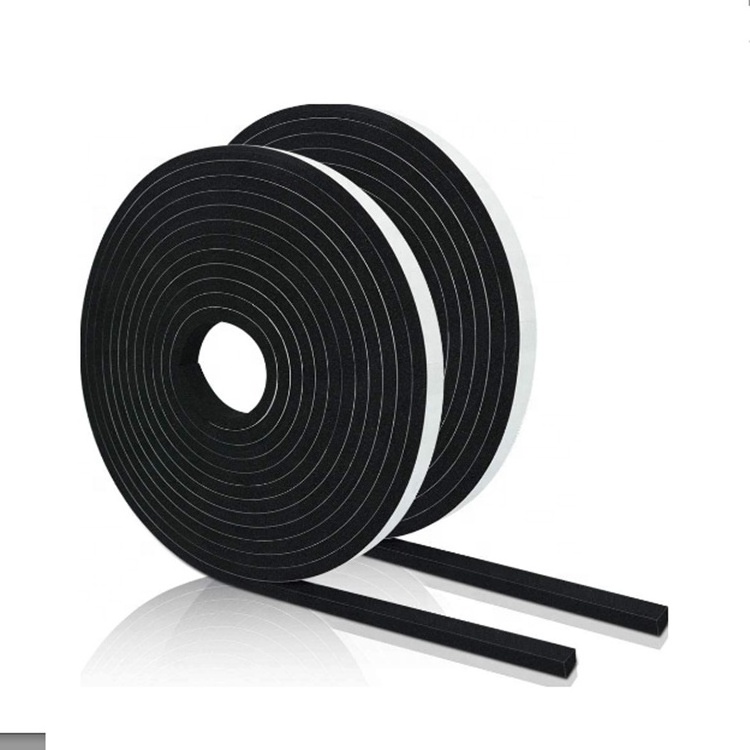 Outstanding high density sound insulation Mesh Adhesive EPDM foam rubber sealing strip