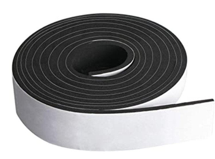 3MM 6MM 9MM Block air dust weather stripping rubber sealing tape adhesive CR neoprene foam tape