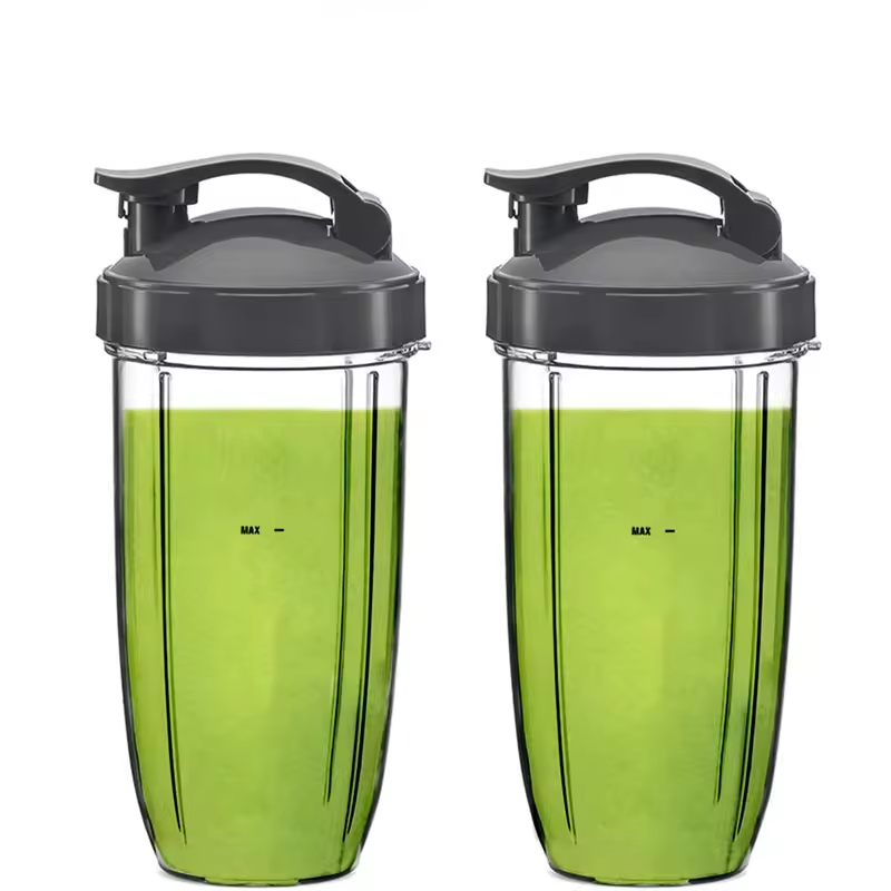 Replacement Parts 32OZ Cup With Flip Top Lid Compatible With Nutr 600w/900w Blender Accessories