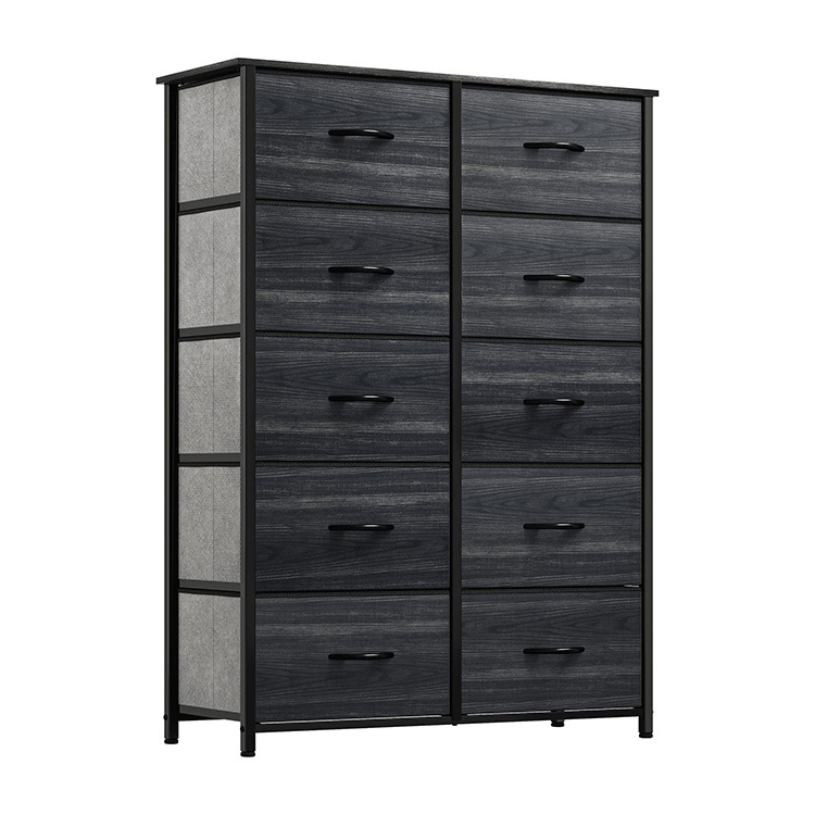 New Model Stock In Hand Office Home Storages Non Woven Cube Storage Cabinets With 10 Drawers