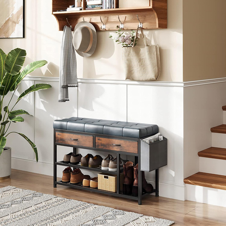 Hot Selling Entryway Shoe Cabinet Bench Shoe Oiganizer Shelf For Entryway Mudroom Bathroom