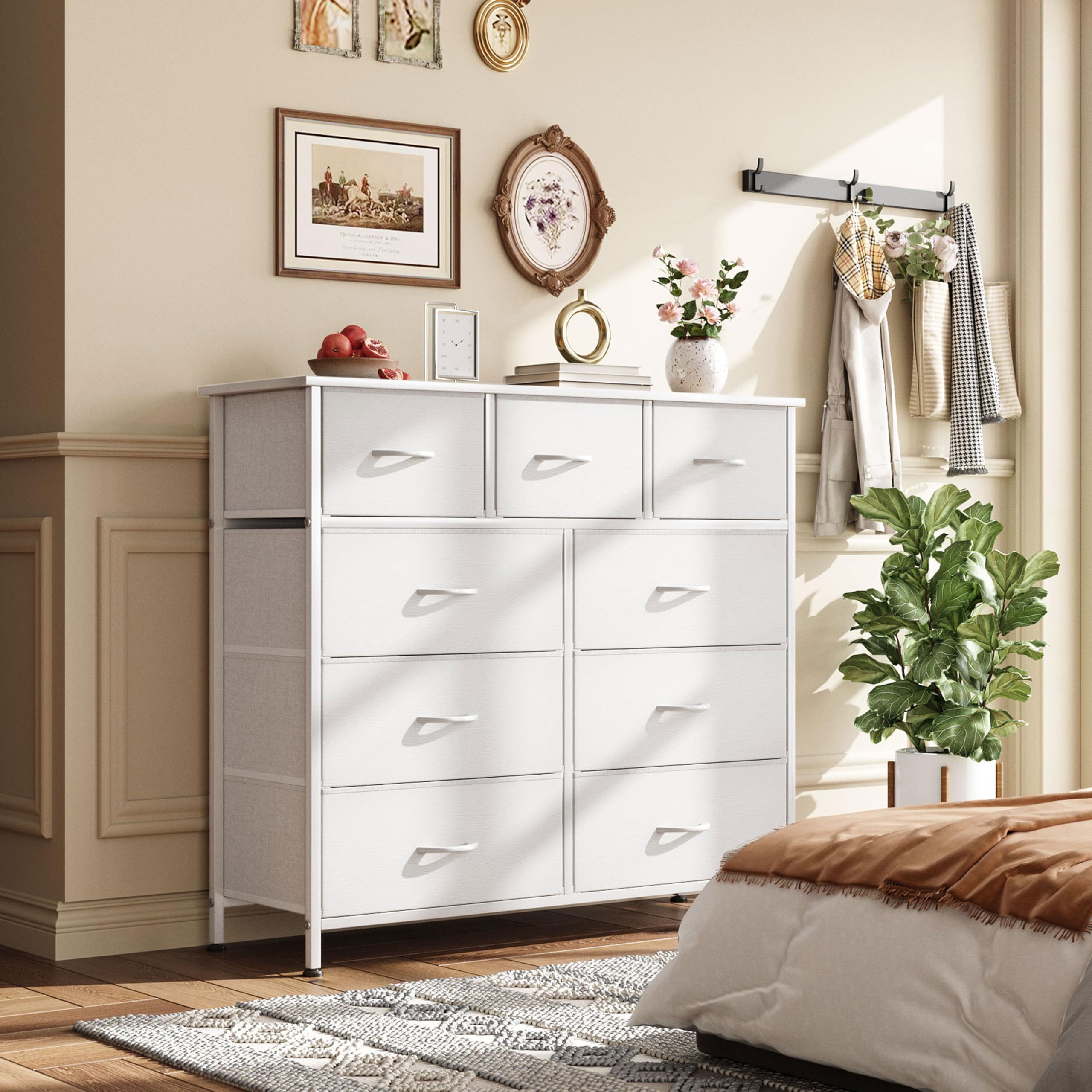 High Quality 9 Drawers Dresser Furniture Storage Tower Unit For Bedroom Office Organization