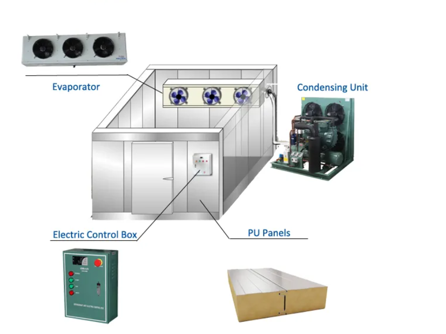 Modular container cold storage room  building material cold room freezer