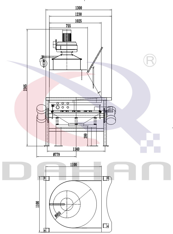 Negative pressure Unloading Dump Dust Free Clean Feeder Station For Solid Powder Raw Material