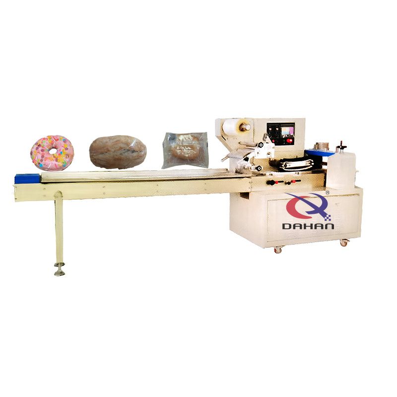 Bread Vegetable Sausage Roll Wooden Cutlery Donut Bag Pillow Flow Pack Filling Packing Machine