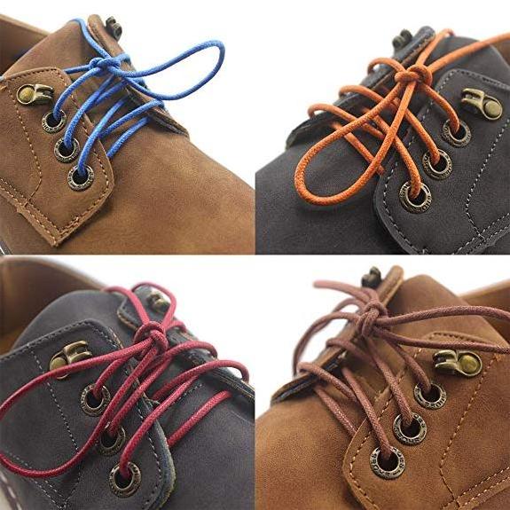 Customized Round Waxed Shoe Lace Leather Shoelaces Sneaker Round Shoe Laces for European Casual Shoes