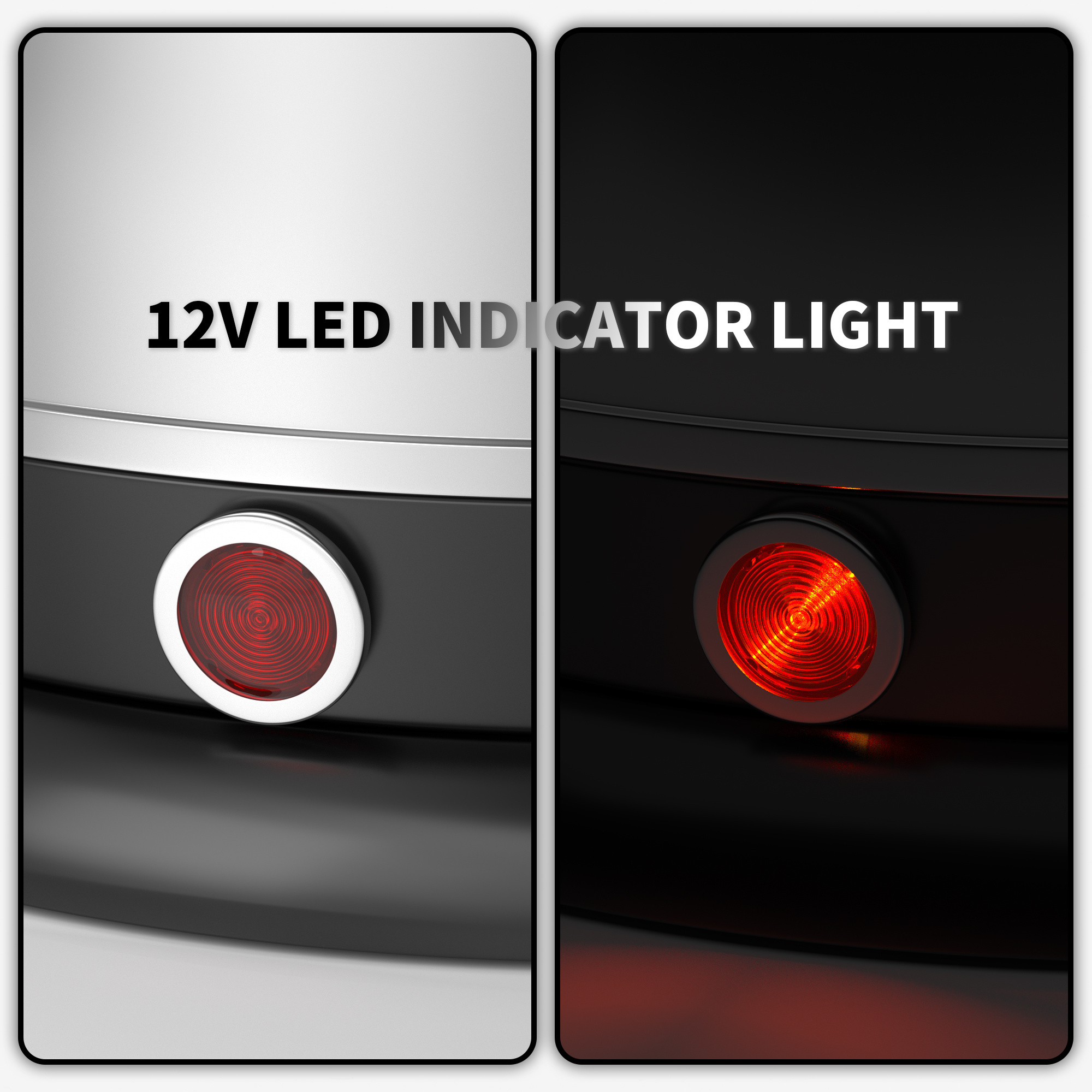 Snap-in Motorcycle Indicator Lights 1/2