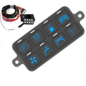 8 Gang Label Stickers Switch Panel Waterproof Fuse Relay Box Wiring Harness Controller Switch Panel With Bluetooth