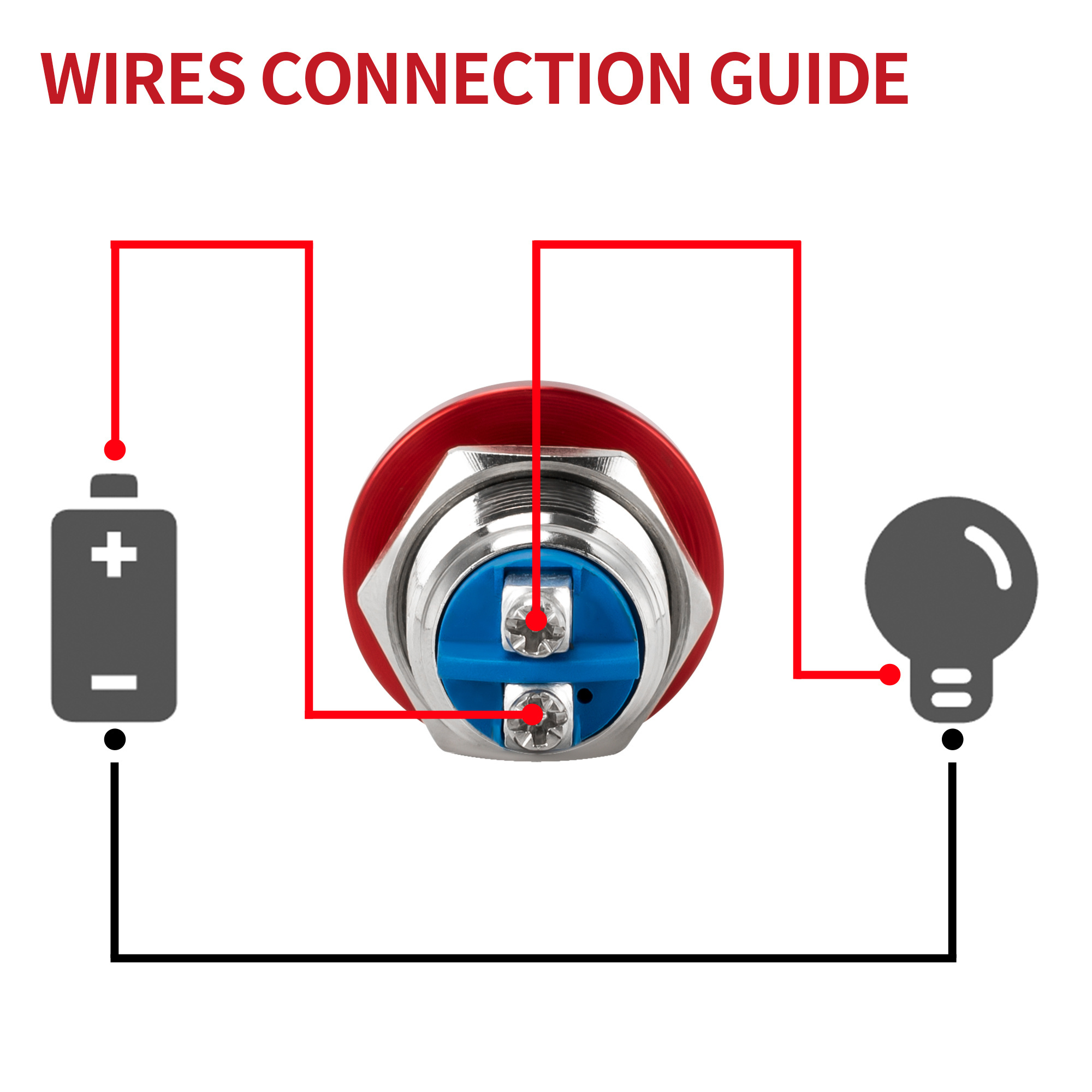 Waterproof 16MM Metal Push Buttons Mushroom Emergency Stop Switch Copper Nickel Plated Shell Momentary Push Button Switches