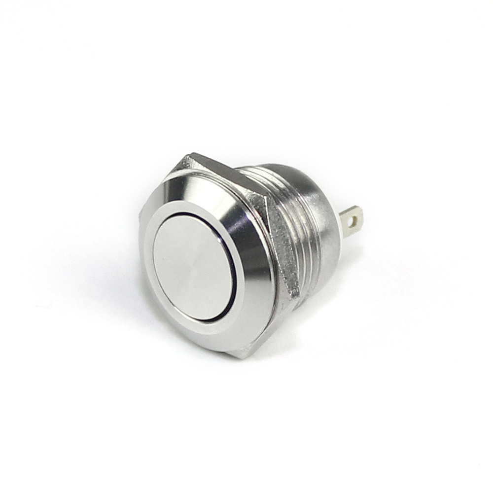 12mm Momentary 2 Pin Stainless Steel Explosionproof Push Button Switch