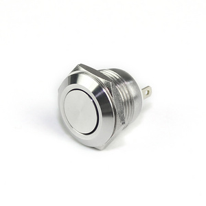 12mm Momentary 2 Pin Stainless Steel Explosionproof Push Button Switch