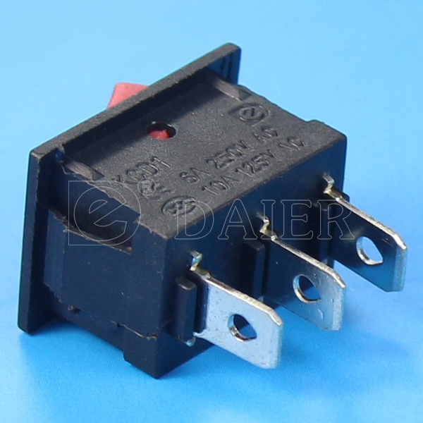 6A 250Vac Spdt 3 Pin Kcd1 2 Position Micro Rocker Switch