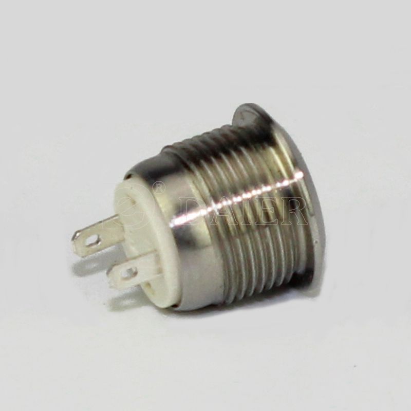 12mm Momentary 2 Pin Stainless Steel Explosionproof Push Button Switch