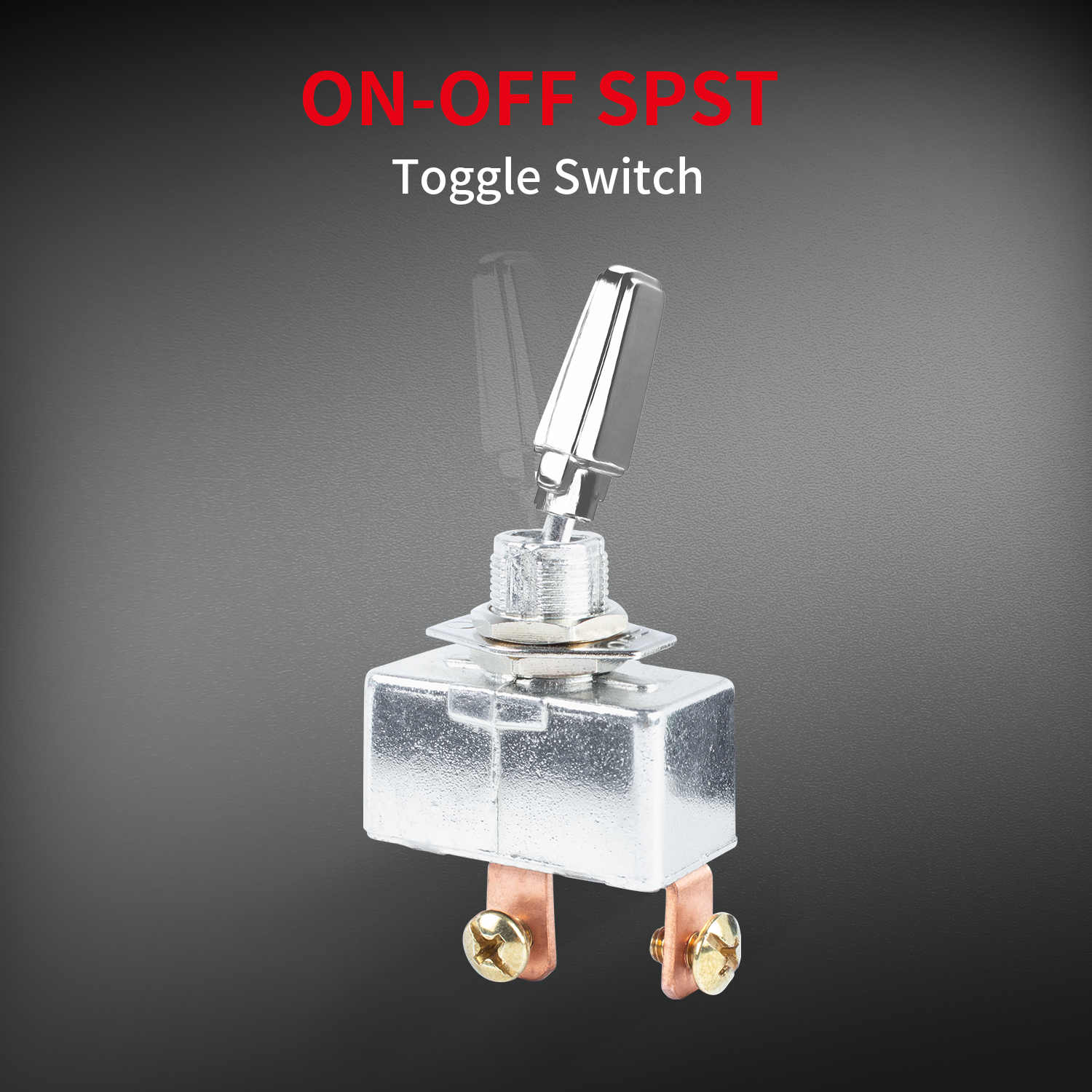 12V 2 Way Metal Toggle Switch SPST 2 PIN ON OFF Toggle Switch 2 Position Auto Electrical Switch With Screw Terminal