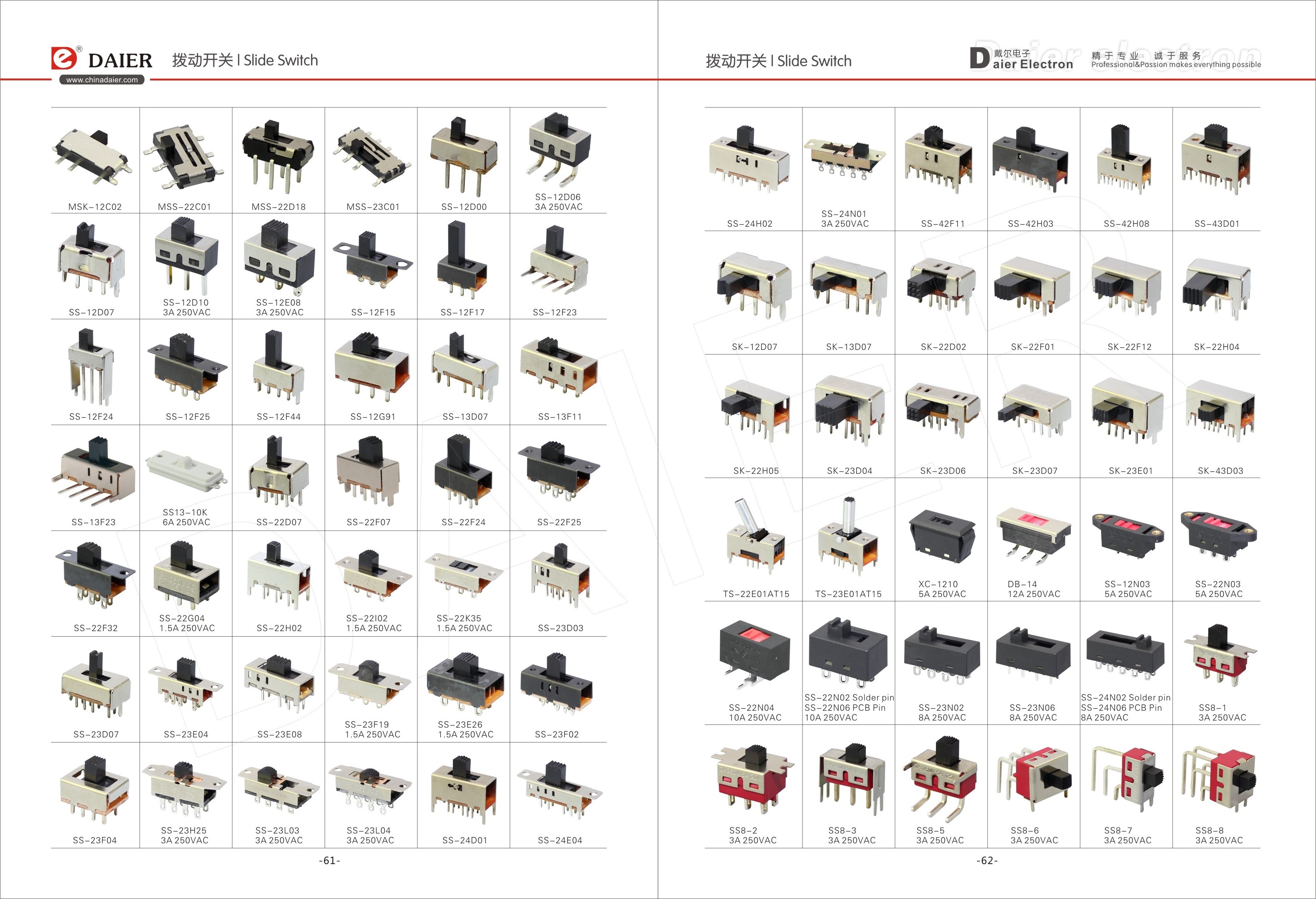 Solder Terminal 2 Positions Slide Switch Micro ON OFF Slide Switch