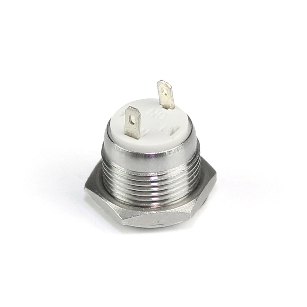 12mm Momentary 2 Pin Stainless Steel Explosionproof Push Button Switch