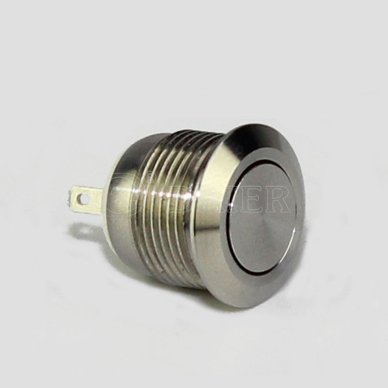 12mm Momentary 2 Pin Stainless Steel Explosionproof Push Button Switch