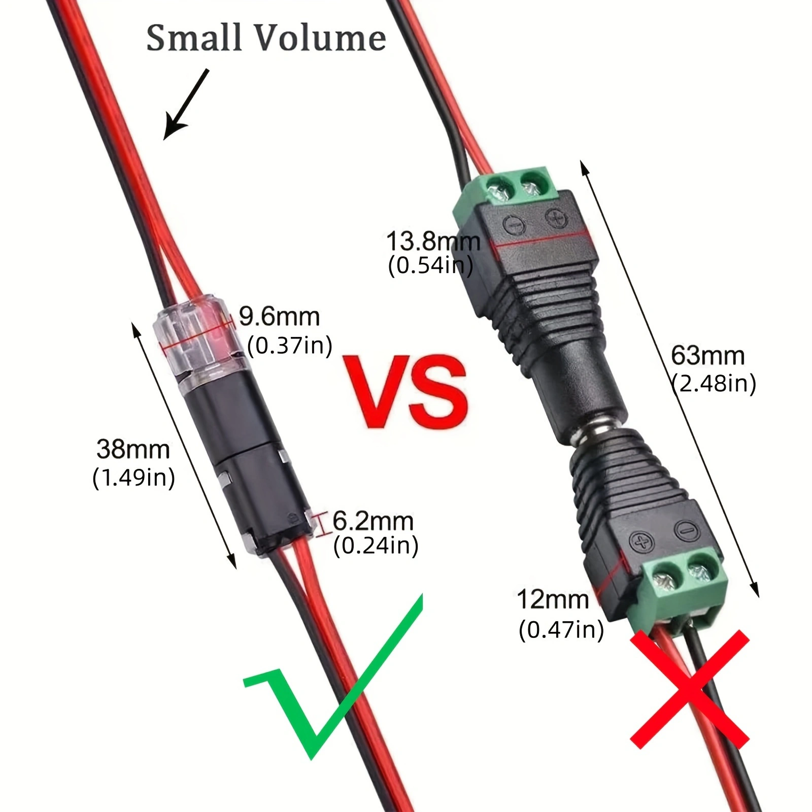 2 Way  Electric Wire Connector Pluggable LED Quick Wire Connector 2 Pin Universal Wire Splice Connector With Locking Buckle