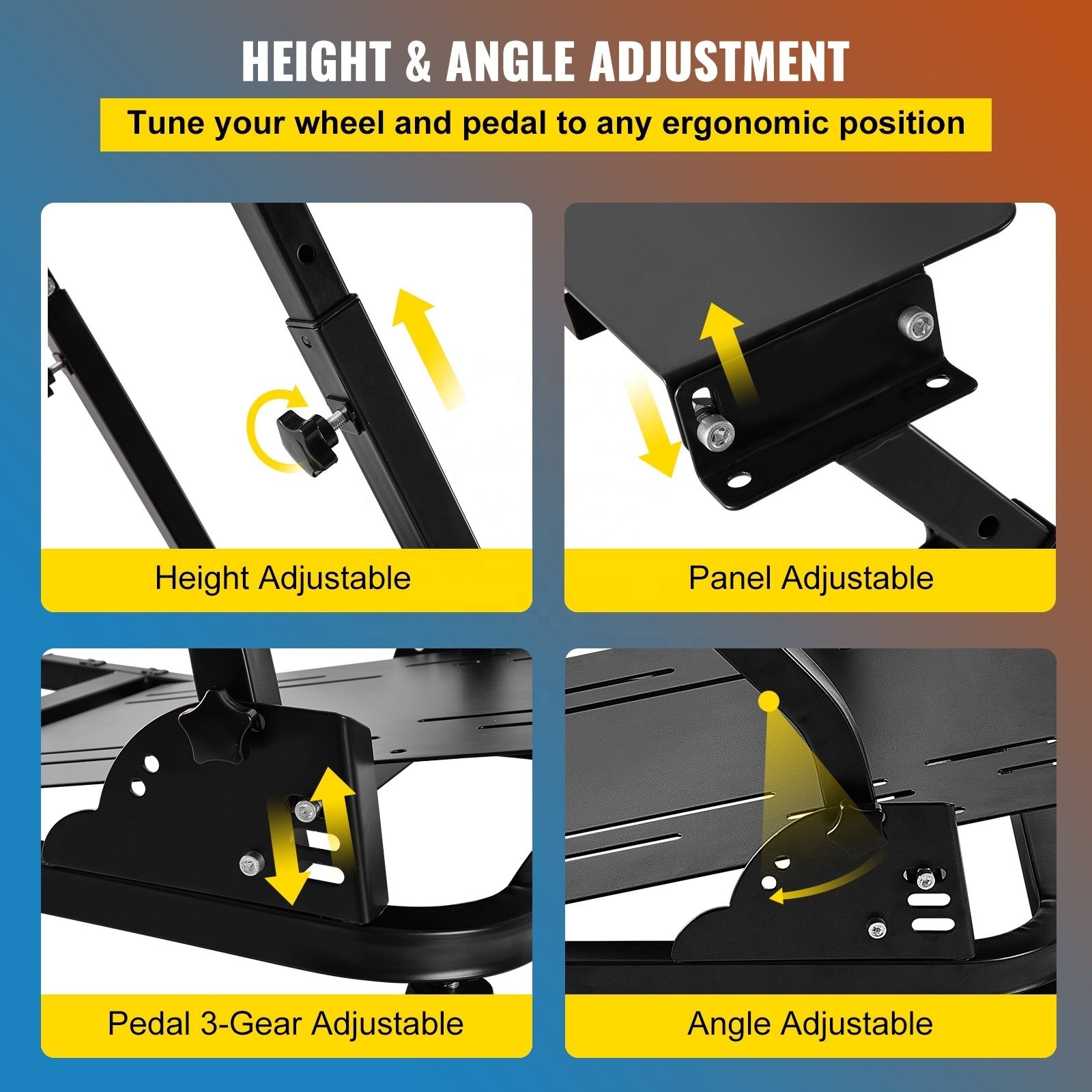 DAIXI Racing Simulator Cockpit Steering Wheel Stand For G29 Ps4 G920