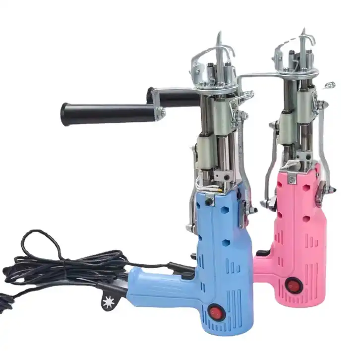 Hand Tufting Carpet Weaving Machine Hand Rug Making Machine Electric Hand Cut Pile Tufting Gun 2 In 1