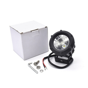 Super Bright 4 Inch Led Fog Light car led light bulb 25W Yellow and white led work light round For Car Truck motorcycle