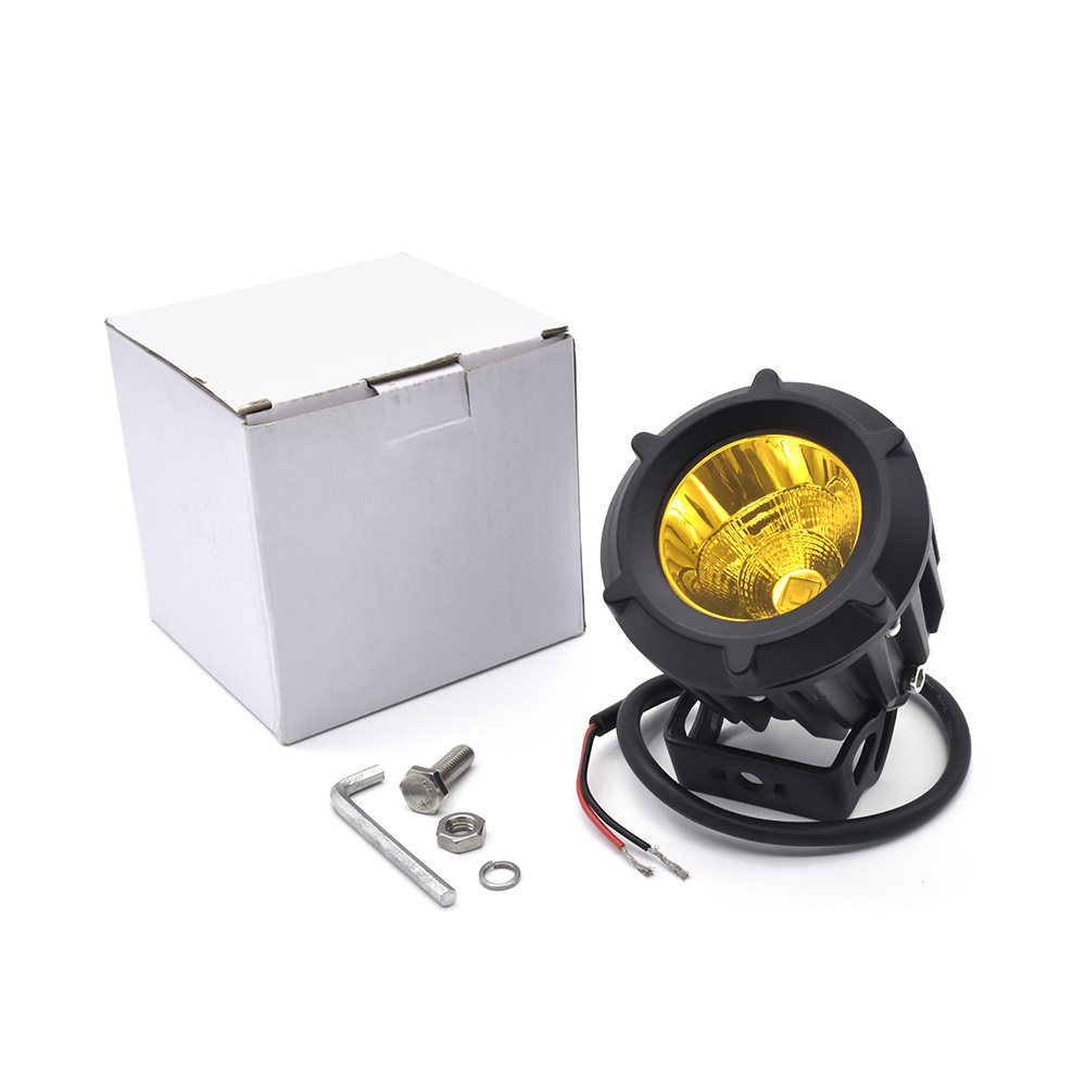 Super Bright 4 Inch Led Fog Light car led light bulb 25W Yellow and white led work light round For Car Truck motorcycle