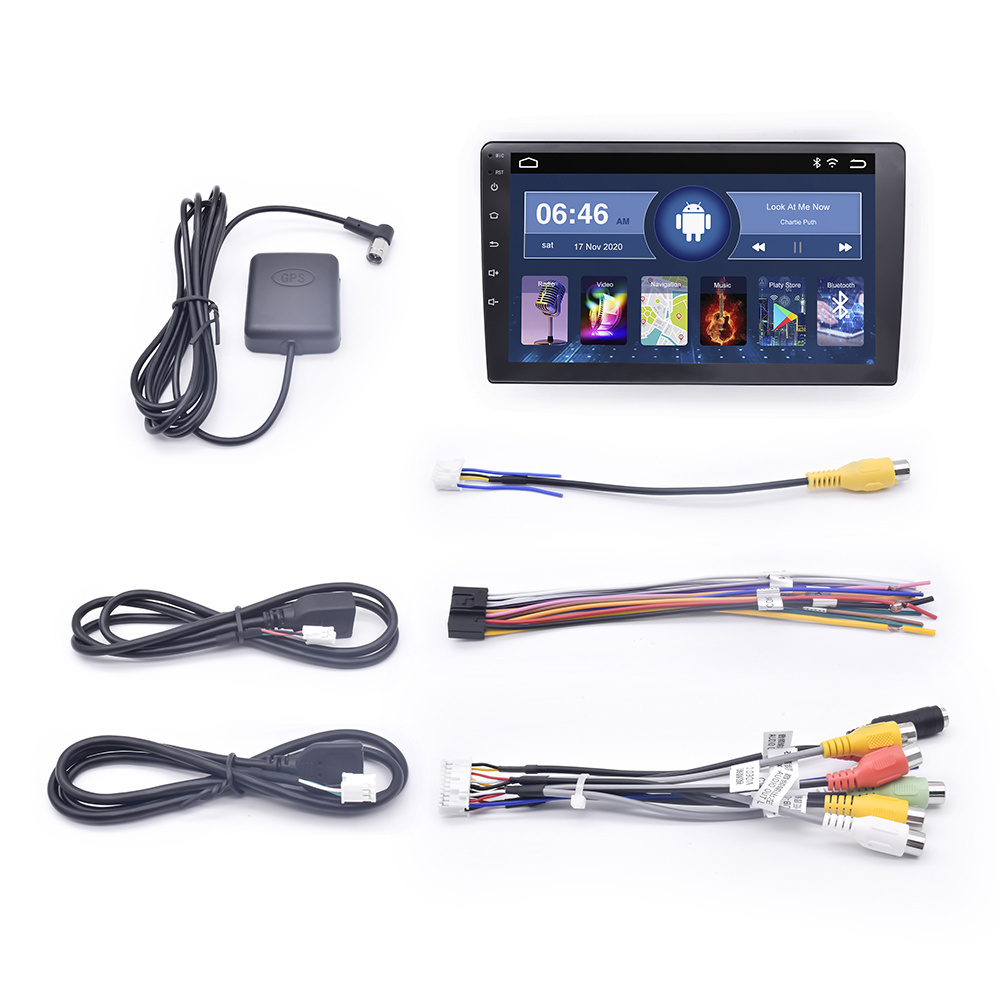 IPS panel 2.5D car radio android 9inch support BT GPS  Car Audio Player Android Dvd Car Radio player Fascia Frame touch screen