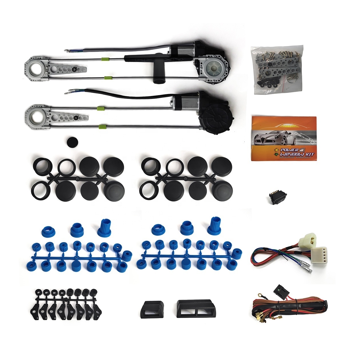 Factory direct sales power window kit power window switch 2 door 12-24 V car power window motor